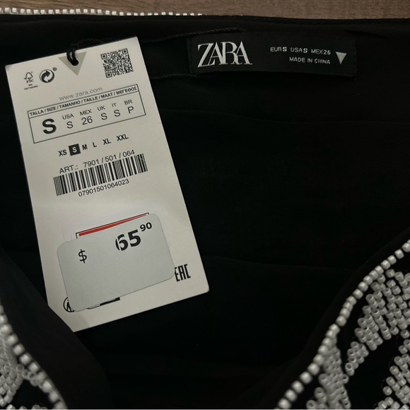 Zara Beaded Mini Skirt - Picture 7 of 8